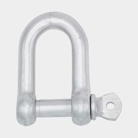 Lige sjækkel NOCK Essentials, Ø6 mm, 25 mm, galvaniseret stål, med gevind vingeskrue