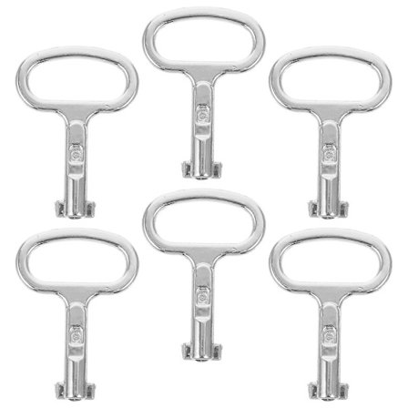 6 stk. skabsnøgler Universelle nøgler Elskabsnøgler Vandmålerventiler Nøgler