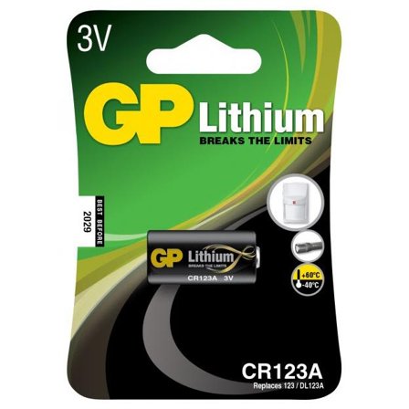 GP Batteries CR 123A-U1/123A Fotobatteri litium, 3V, Elfordeling & strømforsyning