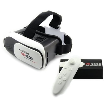 Victorstar @ VR Box II 3d-glasögonheadset + Bluetooth-fjärrkontroll VR virtual reality 3d-glasögon