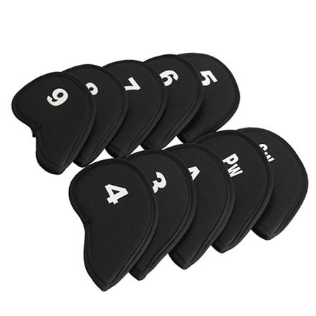 10st Återanvänd Golfklubba Iron Head Cover Case Protector Case Wi DXGHC