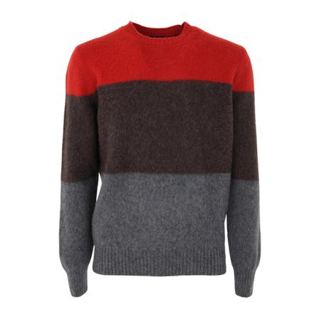 Baracuta, Round-neck Knitwear Grijs, Heren, Maat:L