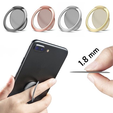 2-Pack - Tunn Mobilring / Mobilhållare Ringhållare Mobil - 1.8mm