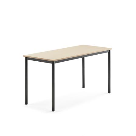 Tisch BORÅS, 1400x600x720 mm, Laminat Birke, anthrazit