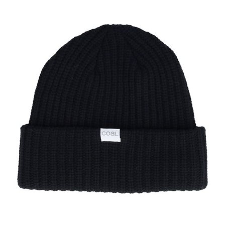 Coal - Svart cuff Beanie - The Dan Black Cuff @ Hatstore
