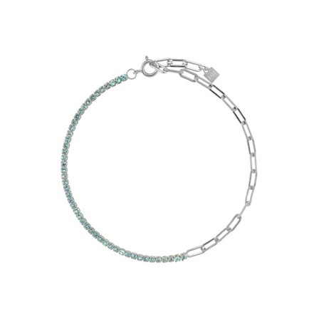 925 Sterling Sølv Fargerik Cubic Zirconia Choker Kjede Halskjede 2021 Regnbue Sjarm Lang Kjede Smykker Horoskop CZ Kvinner Gave