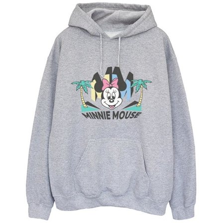 Disney Womens/Ladies Minnie MM Palm Hoodie M Sports Grey