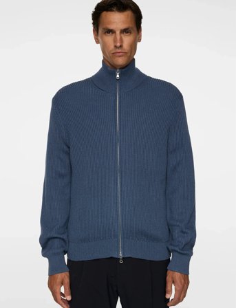 J. Lindeberg Alexis Full Zip Cardigan - Blue - L