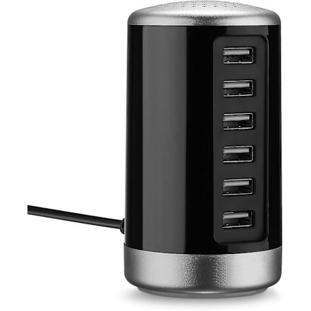 Usb-seinälaturi, 30 W:n 6-porttinen työpöydän laturi Usb-latausasema