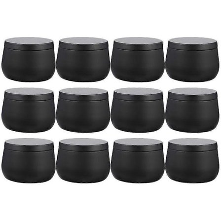 12 stk. Blikkbokser Runde Forseglede Bokser Godteri Snacks Emballasjebokser Festgaver