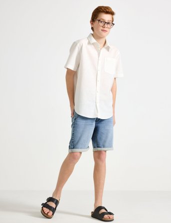 Lindex Shorts Denimjersey Staffan - Blue - 152