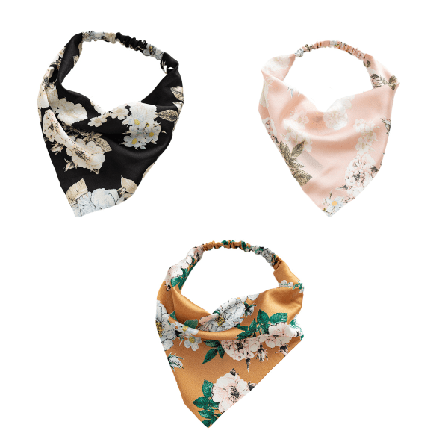 Huivi - Kukkakuvioinen huivi Kolmiohuivi naisille, joissa on e