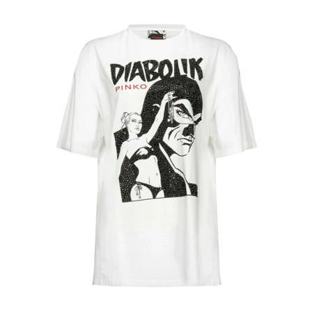 Pinko, T-Shirts Wit, Dames, Maat:XS
