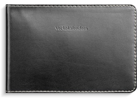 Burde Veckokalender 2026 konstläder svart - Lyreco - Almanackor och kalendrar - Bordskalendrar och skrivunderlägg - Bordskalendrar