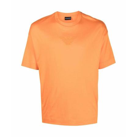 Emporio Armani, T-Shirts Oranje, Heren, Maat:XL