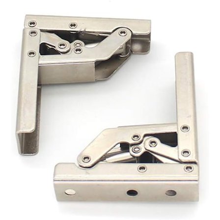 2 stk. Fortykkede 90 graders foldbare hængselbeslag, der forbinder Ca