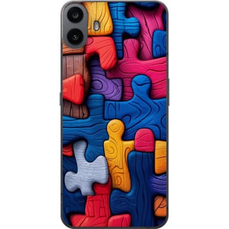 Yhteensopiva Puhelinkuori Nothing Nothing CMF Phone 1 Leikkisä kuvitus Stitchin kanssa vaaleanpunaisissa omenoissa pehmeässä pastellidesignissa, jo