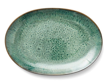 Bitz Gastro Fat Oval Grønn 36x25cm
