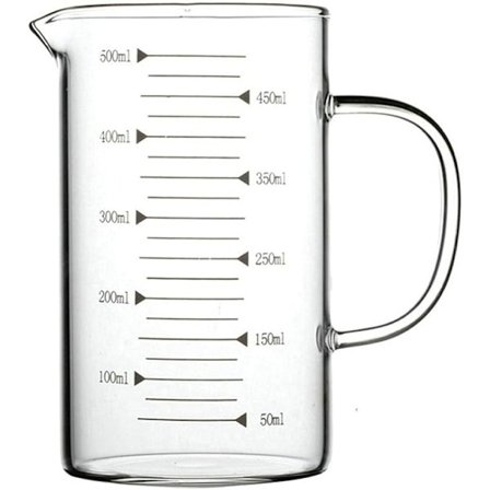 Glassmåler Ergonomisk Tykkvegget Håndtak Transparent Ovn