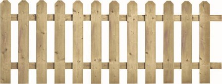 Jabo 115 Original Staket tryckimpregnerad, trä 200 x 78 cm, Utemiljö