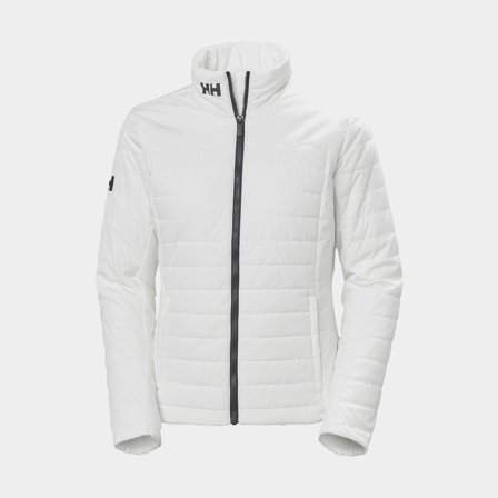 Chaqueta ligera / chaqueta aislante Helly Hansen Crew Insulator 2.0, White, mujer, Large