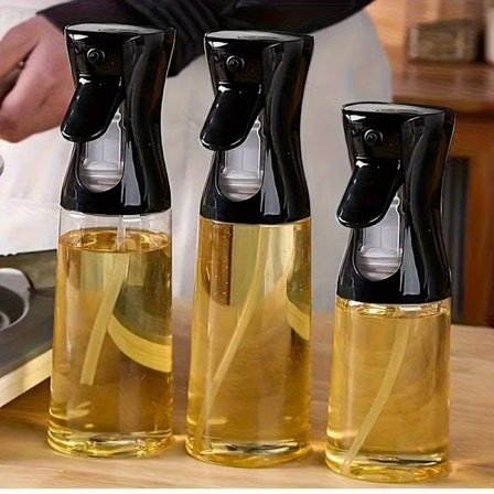 BPA-fri oljesprayflaske - rektangulær, presisjonsdyse for matlaging, baking, salat og hårpleie