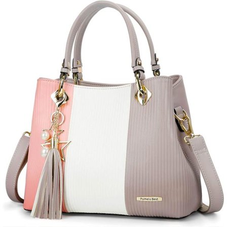 Parhaat naisten käsilaukut (vaaleanpunainen/valkoinen/vaaleanharmaa)