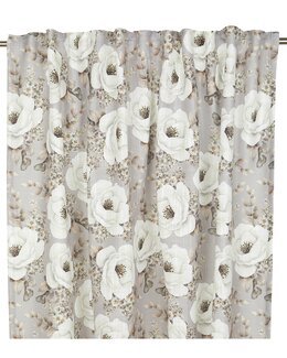 Multibåndslengde Cornelia med digitaltrykt blomstermotiv 2-pk Lys grå