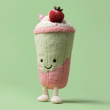 Jellycat Shanghai Exclusive Berrity Latte (Mansikkamatcha-latte)