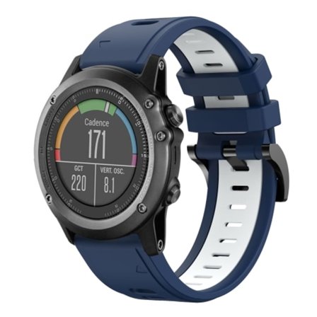 För Garmin Fenix ​​3 26mm tvåfärgad watch