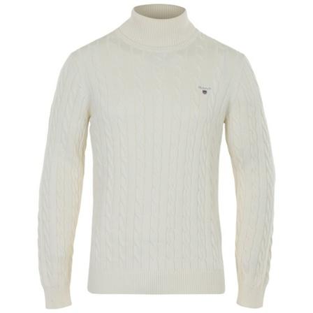 Gant - Stickade Tröjor - Vit - Herr - Storlek: 2xl, Herr, Storlek: 2XL