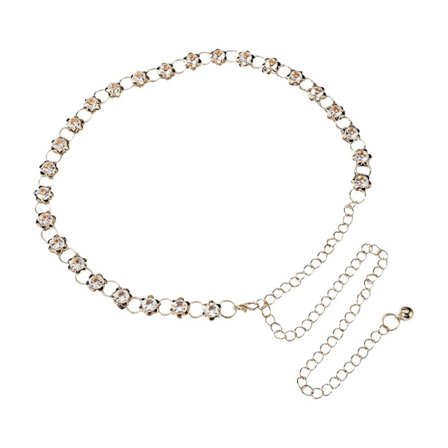 Ylellinen metalliketjuvyö ohut vyötärönauha A A