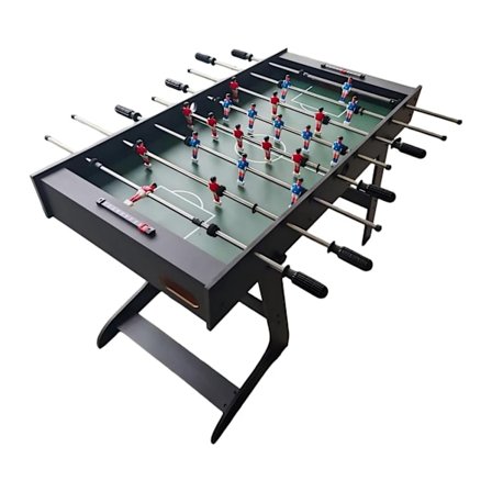 Sammenklappeligt bordfodboldbord med skridsikre håndtag