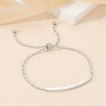 Kärleksdröm engelskt bokstavsarmband enkelt litet mode titan