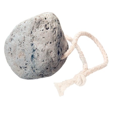Croll & Denecke Pimpsten Natur Vulkanlava med Snor 1 stk, Skincare, Fodpleje, Pimpsten