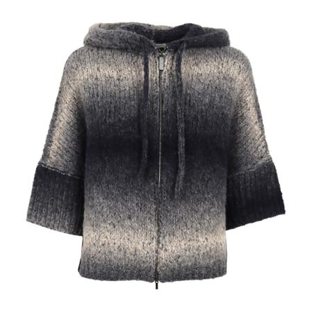 Fabiana Filippi Stickat blå, Dam Hoodies, Dam, Storlek: M
