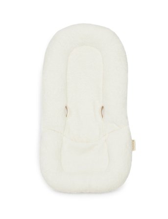 NOBODINOZ Growing Green New Born Terry Cotton Bouncer Cushion 37X70X6 - Cream - ONE SIZE