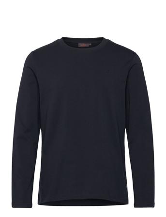 Watson Ls Tee Designers T-shirts Long-sleeved Navy Morris