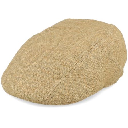 Stetson - Beige flatcap Keps - Ivy Cap Linen Sustainable Beige Flat Cap @ Hatstore