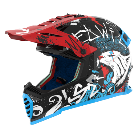LS2 MX437 Fast II MX Helmet Mini Starmaw Starmaw Black S