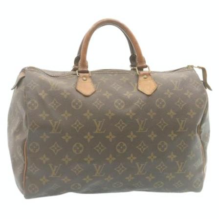 Louis Vuitton Vintage, Pre-owned Speedy 35 Monogram Handbag Bruin, Dames, Maat:ONE Size