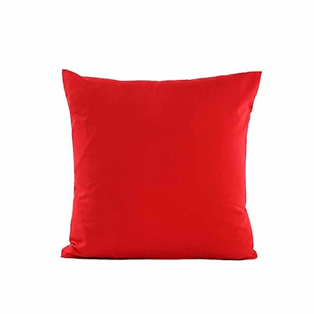 Ensfarvet pudebetræk firkantet pudebetræk pudebetræk