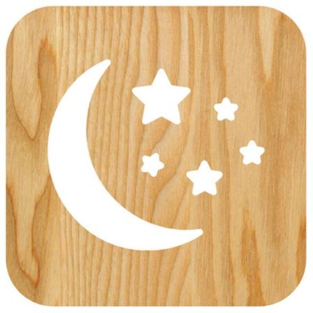 3D-puinen LED-yövalo 3D-kuu-tähtilamppu USB-lamppu Luovat lasten syntymäpäivälahjat Koriste Joululahjat