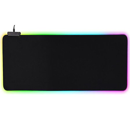 Gaming musemåtte med LED-lys - RGB - Stor størrelse 80x30 cm
