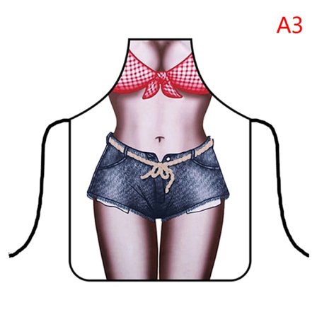 1 Stk Kjøkken Sexy Forkle Kvinne Morsom Matlaging Bake Party Cleanin