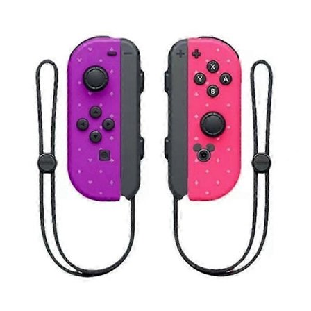 Joycon Trådlös Handkontroll för Nintendo Switch, Stöder Väckningsfunktion, Vänster Höger Fjärrkontroll med Handledsrem Kingdom 2