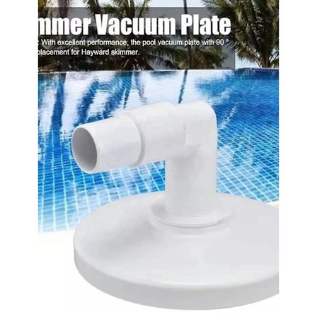 Skimmer Vakuumplatta, Tillbehör för Poolrengöring, Med 90 Graders Böj, Ersättningstillbehör