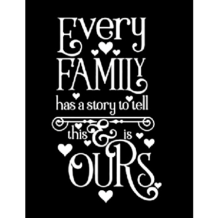 Väggdekor/Väggord - Every Family Has A Story