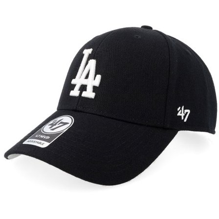 47 Brand - MLB Svart adjustable Keps - Los Angeles Dodgers 47 Mvp Black/White Adjustable @ Hatstore