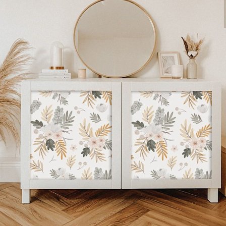 1 pakke med selvklebende veggmaling i varm farge